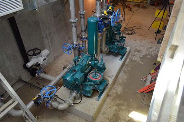 Diaphragm pump installation photo