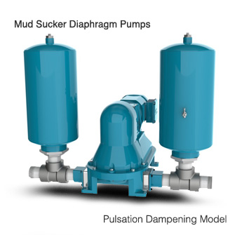 Pulsation dampening wastewater pumps