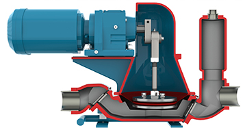 Standard low shear pump cutaway