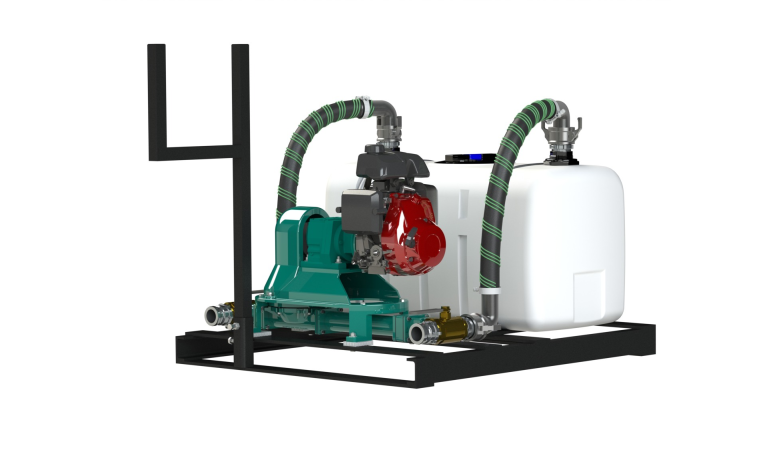50 Gallon Skid Mounted Pump System