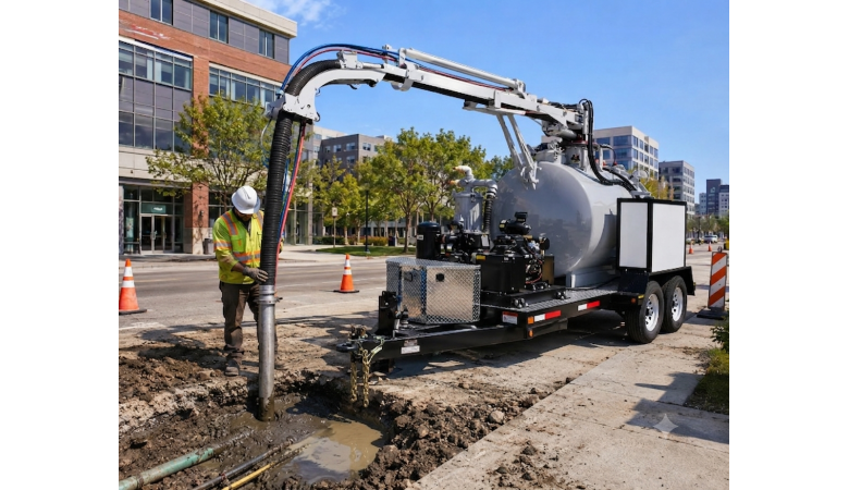 TVP-800HV-DT Hydrovac Trailer 0