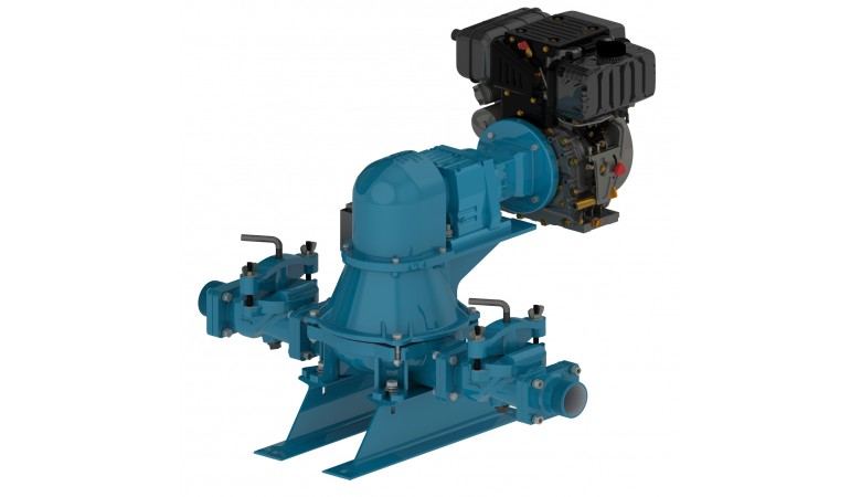 Mud Sucker® 3" Engine Pro Flapper Diaphragm Pump | Wastecorp