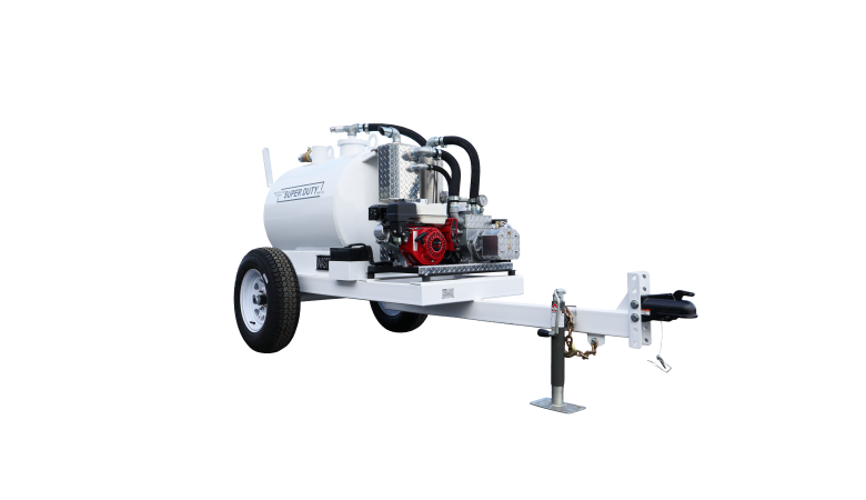 Vacuum pumps available with gas or diesel engines