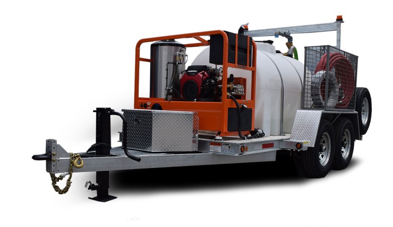 Mobile Pressure Washing System With Hot Water