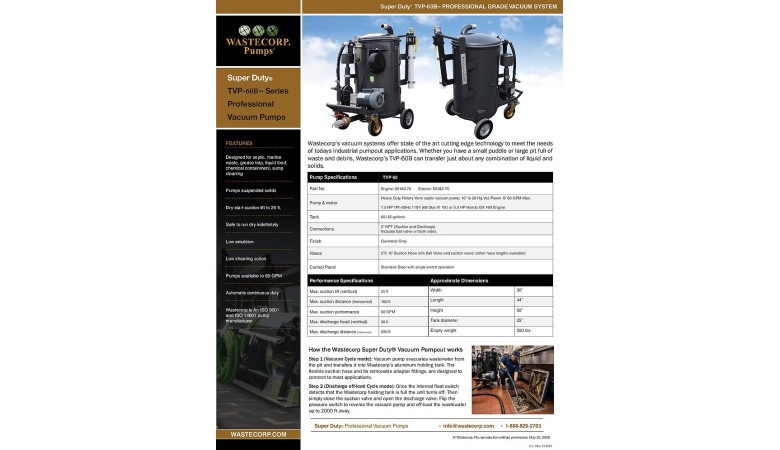 TVP-60B Vacuum Pump